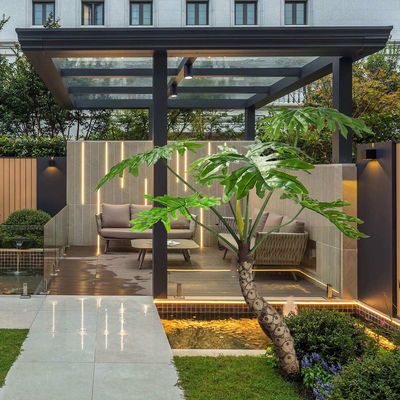 170cm Artificial Landscape Trees L Shape Split Philo Garden Decoration No Watering