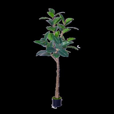 Indoor Outdoor Decor Fake Tree In Pot Plastic Plants Artificial Tree Faux Rubber Tree​ For Home Decor Office Living Room