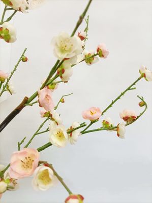 Anti UV Artificial Landscape Trees Peach Blossom Simulated Plant Garden Decor