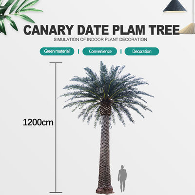Date Palm Garden Artificial Landscape Trees 2000cm Height UV Resistance