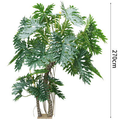 270cm Artificial Landscape Trees L Shape Split Philo Office Decoration Floor Plant