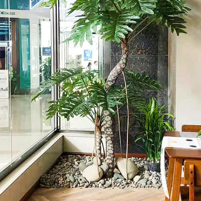 270cm Artificial Landscape Trees L Shape Split Philo Office Decoration Floor Plant