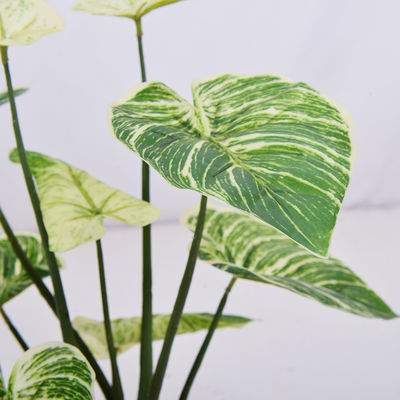 Green Artificial Potted Floor Plants For Garden Philodendron Birkin