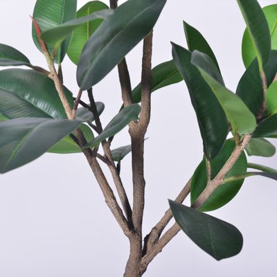 Indoor Outdoor Decor Fake Tree In Pot Plastic Plants Artificial Tree Faux Rubber Tree​ For Home Decor Office Living Room