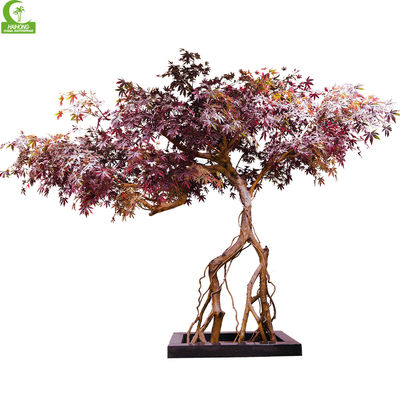 igh Simulation Maple Tree Autumn Leaves Landscaping Tree Faux Maple Trees for Shopping Mall/Resort Decoration