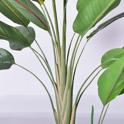 haihong Artificial plant Silk Bird of Paradise Tropical Palm Tree Potted Plant for Decor