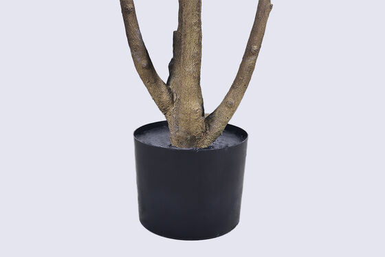 Lifelike Artificial Mini Ficus Tree - Artistic Trunk in 7.5FT/9.2FT, Low Maintenance for Luxury Spa & Restaurant Interior Design
