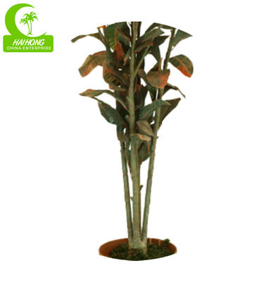 Customized 180cm fake Natural Foliage Variegated Croton Plant