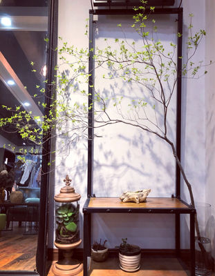 Hanging Bell Plant Artificial Tree Branches Art Indoor Decoration