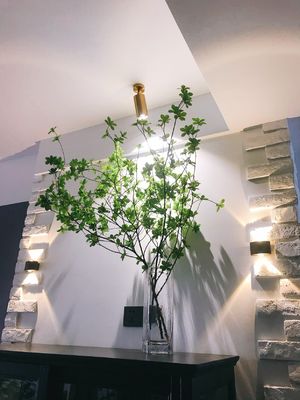 Artificial Green Plant Simulated Hanging Bell Flower Branch Interior Tabletop Decor